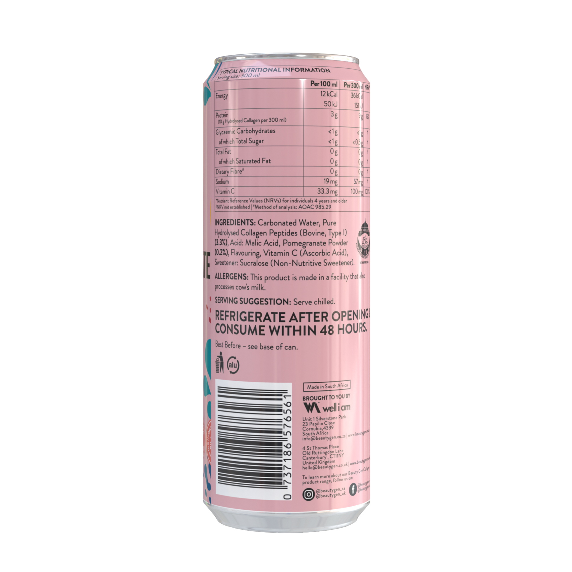 Collagen Can Drink Pomegranate (300ML)