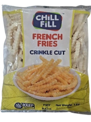 Frozen Potato Crinkle cut French Fries (1KG)