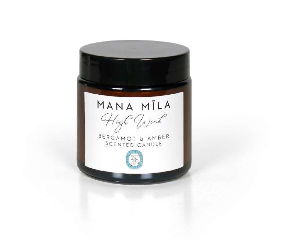 Mana Mila High Wind Scented Candle Bergamot & Amber (100G)