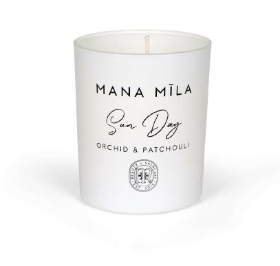 Mana Mila Sun Day Scented Candle Orchid & Patchouli (170G)