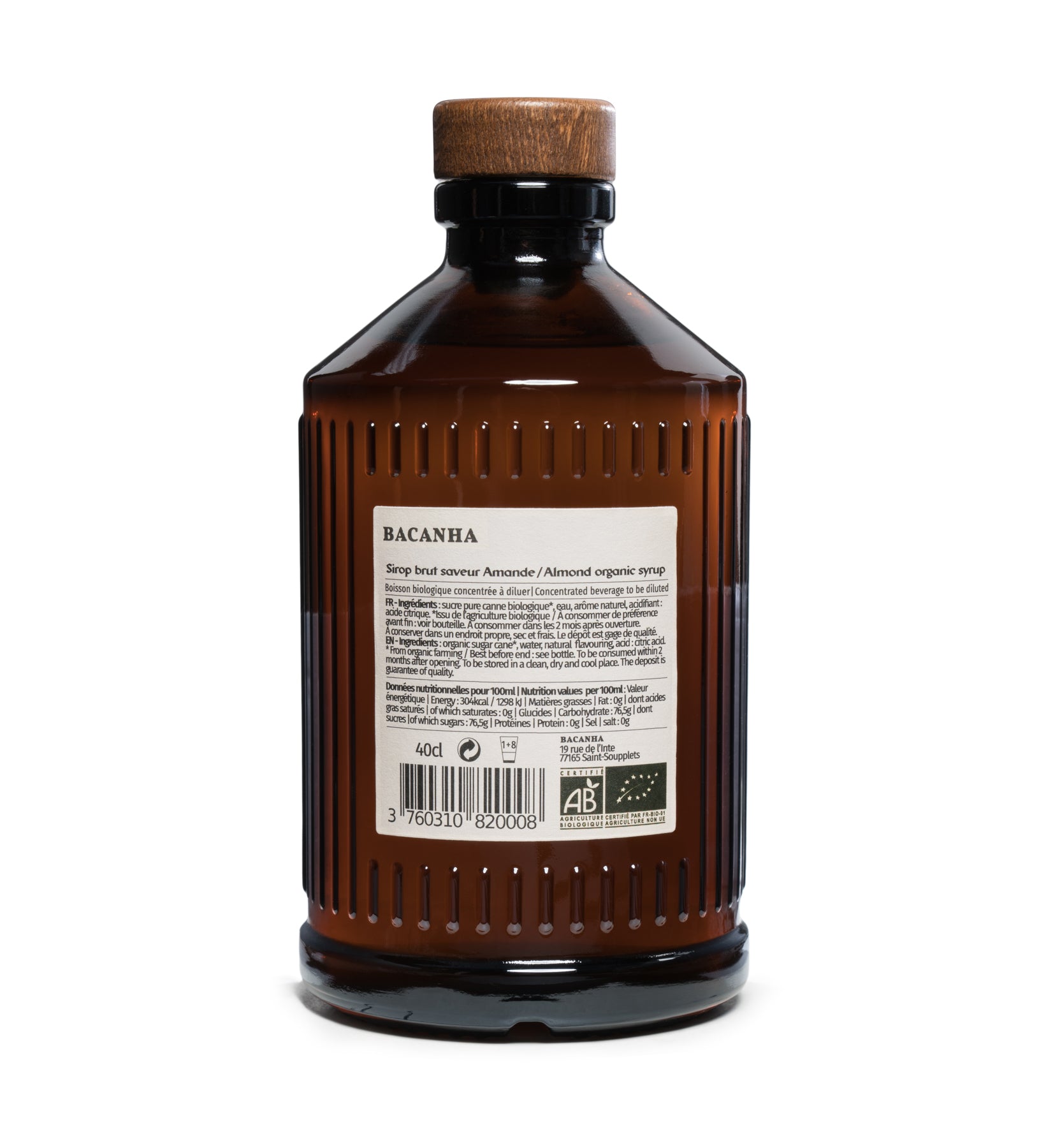 Sirop Brut Bio Amande (400ML)