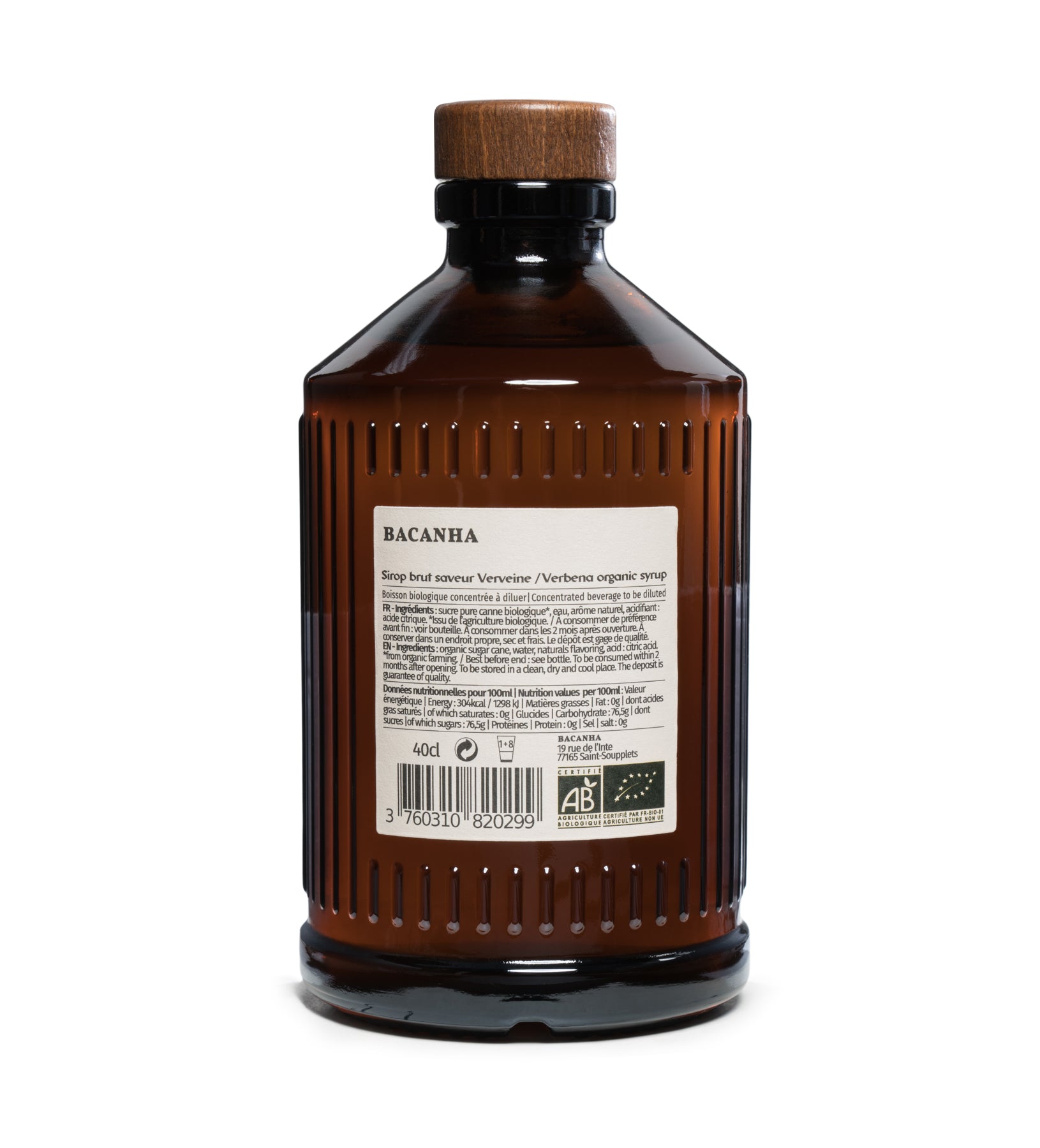 Sirop Brut Bio Verveine (400ML)