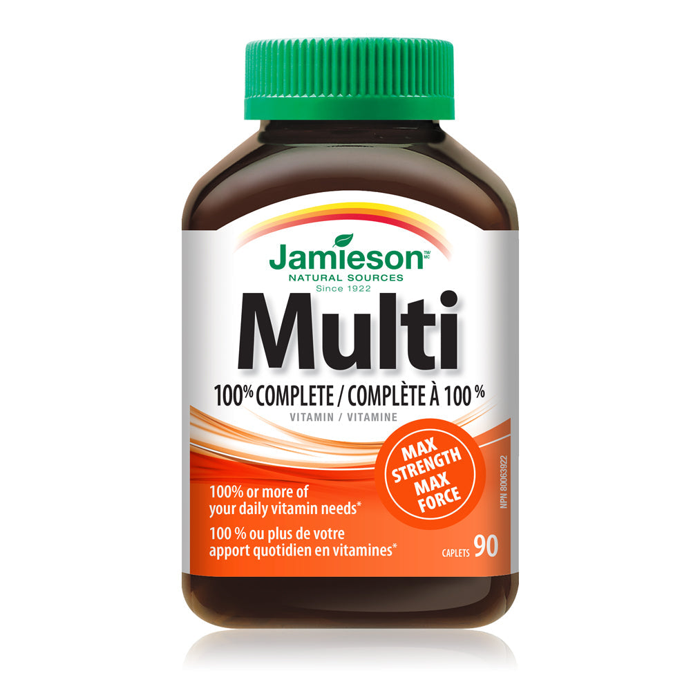 Jamieson 100% Complete Multivitamin for Adults - Max Strength