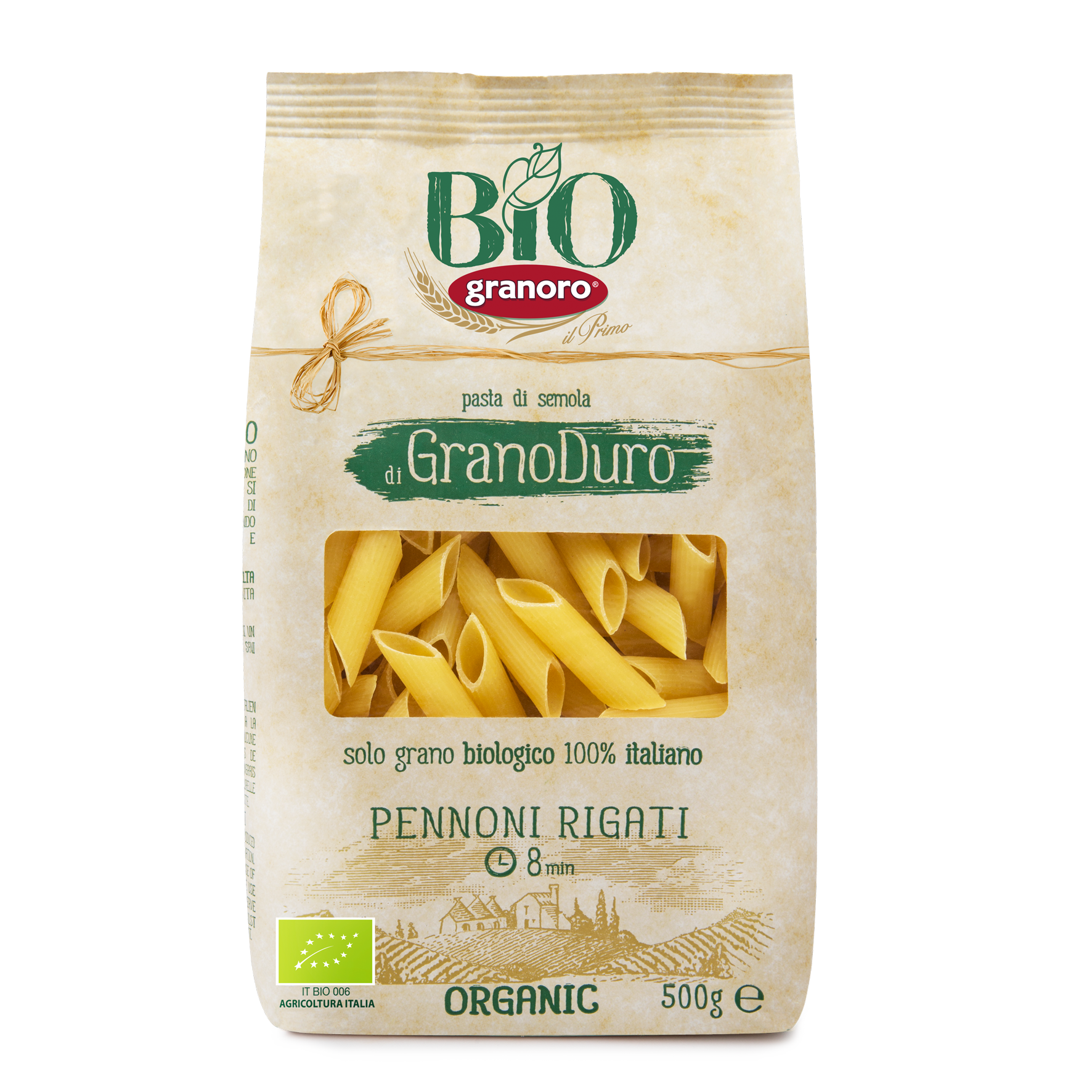 Pennoni Rigati Bio (Long Penne) (500G)