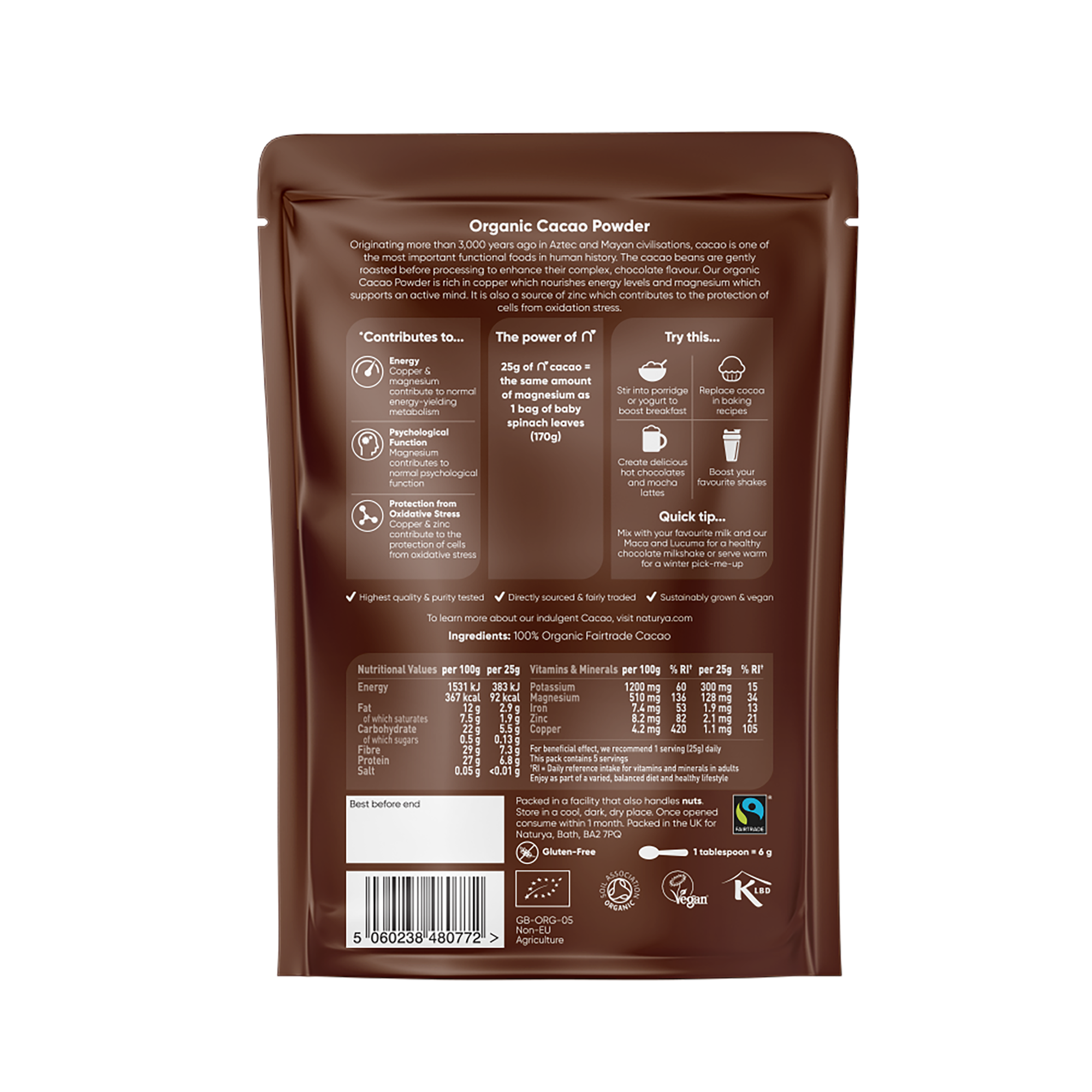 Cacao Powder Organic (125G)