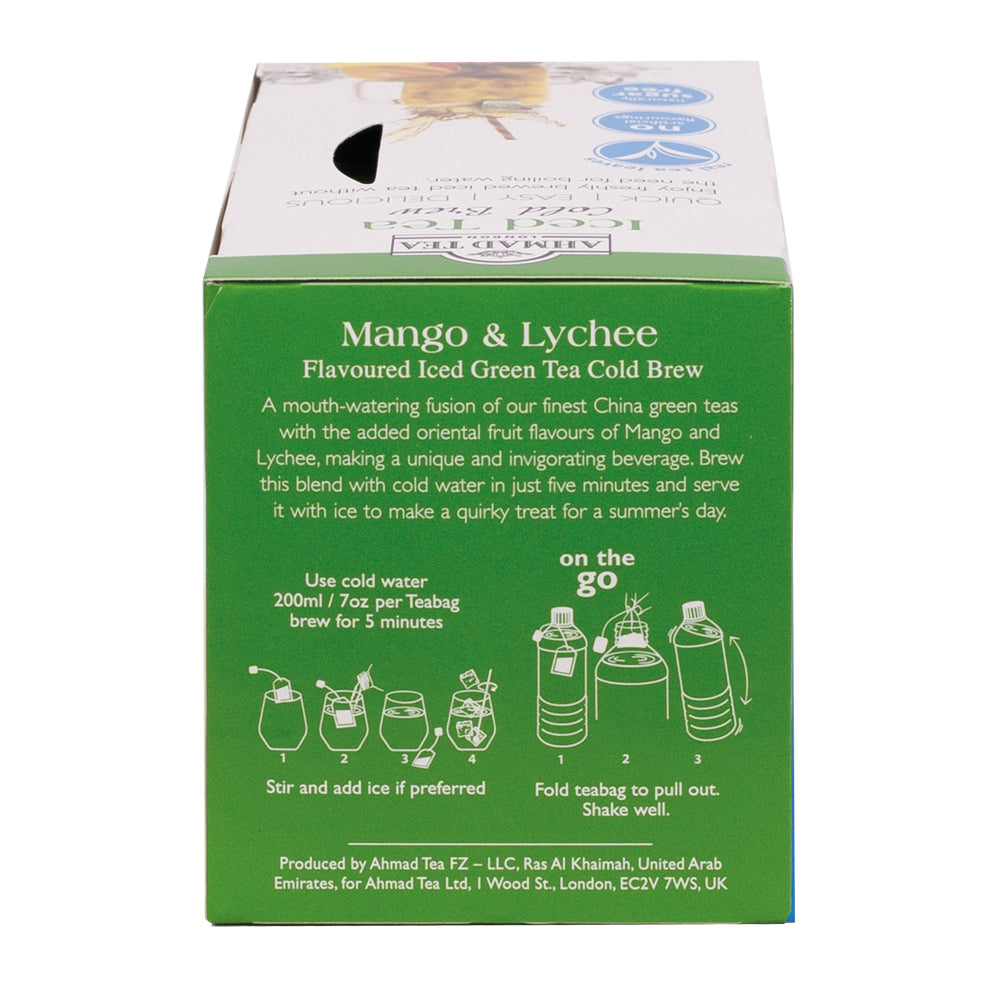 Cold Brew Mango & Lychee 20 Foil Teabags 30G