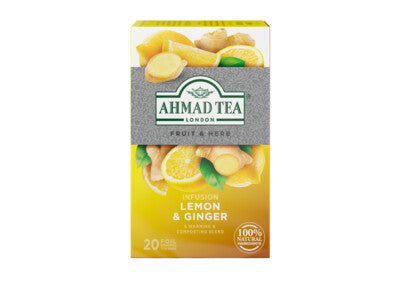 Lemon & Ginger Fruit & Herb Infusion 20 Foil Teabags 40G