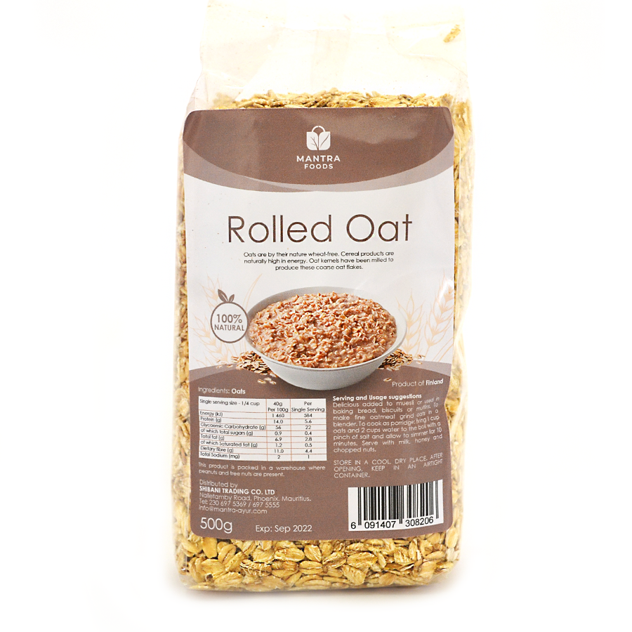 Organic Rolled Oats (500G)