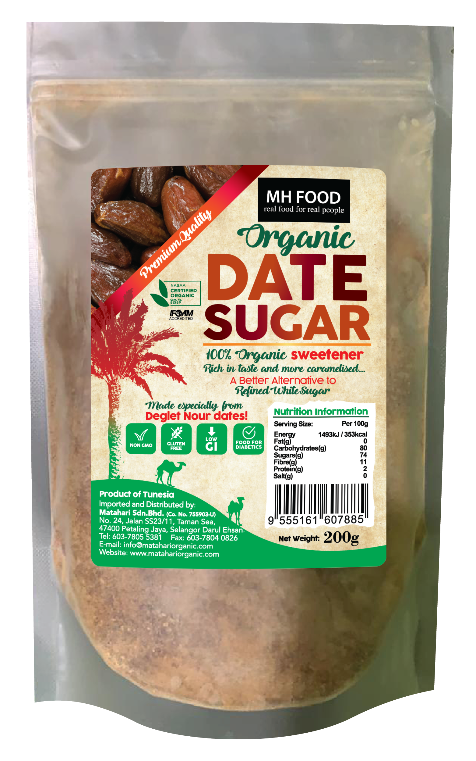 Organic Date Sugar (200GM)