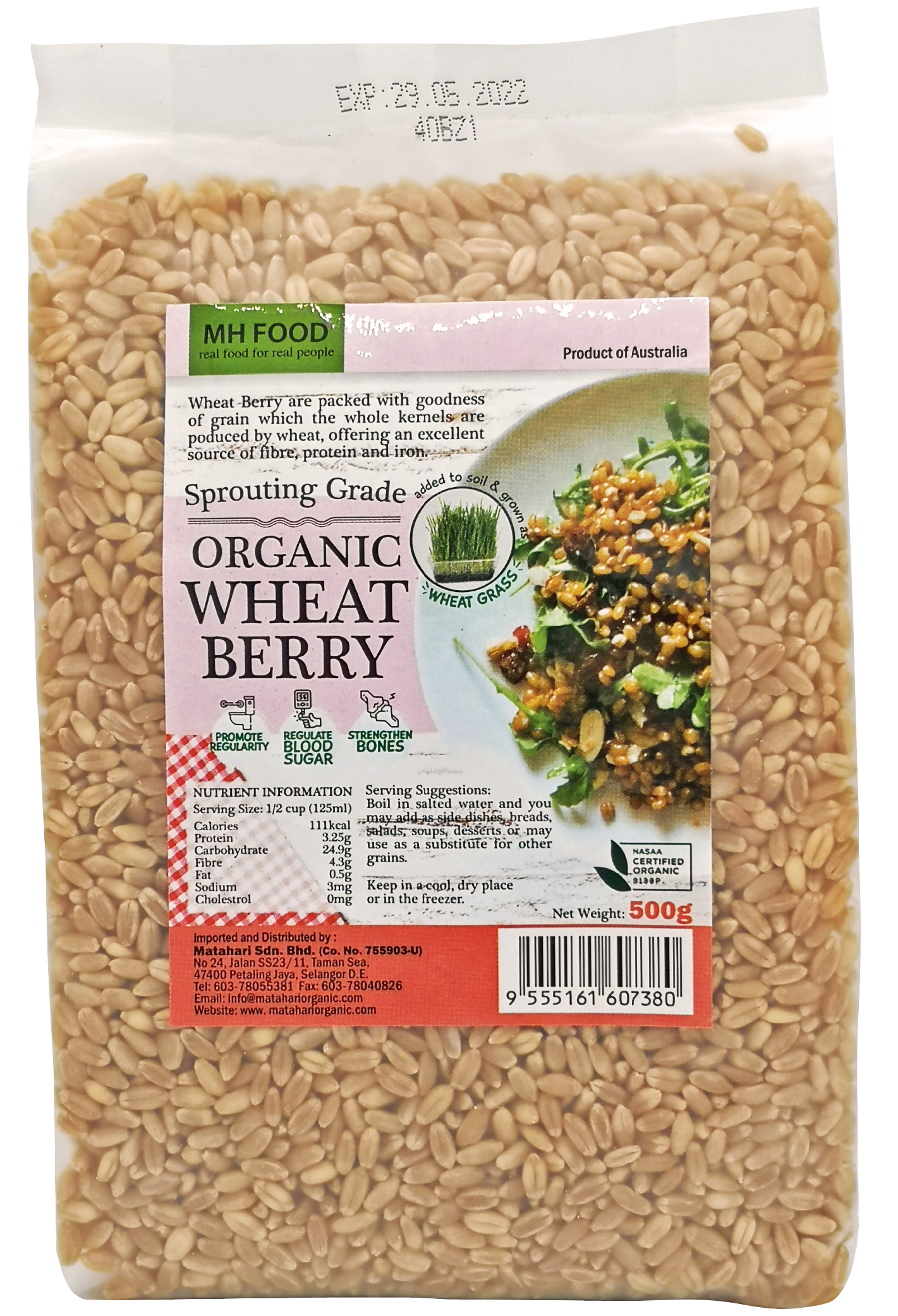 Organic Wheat Berry (500GM)