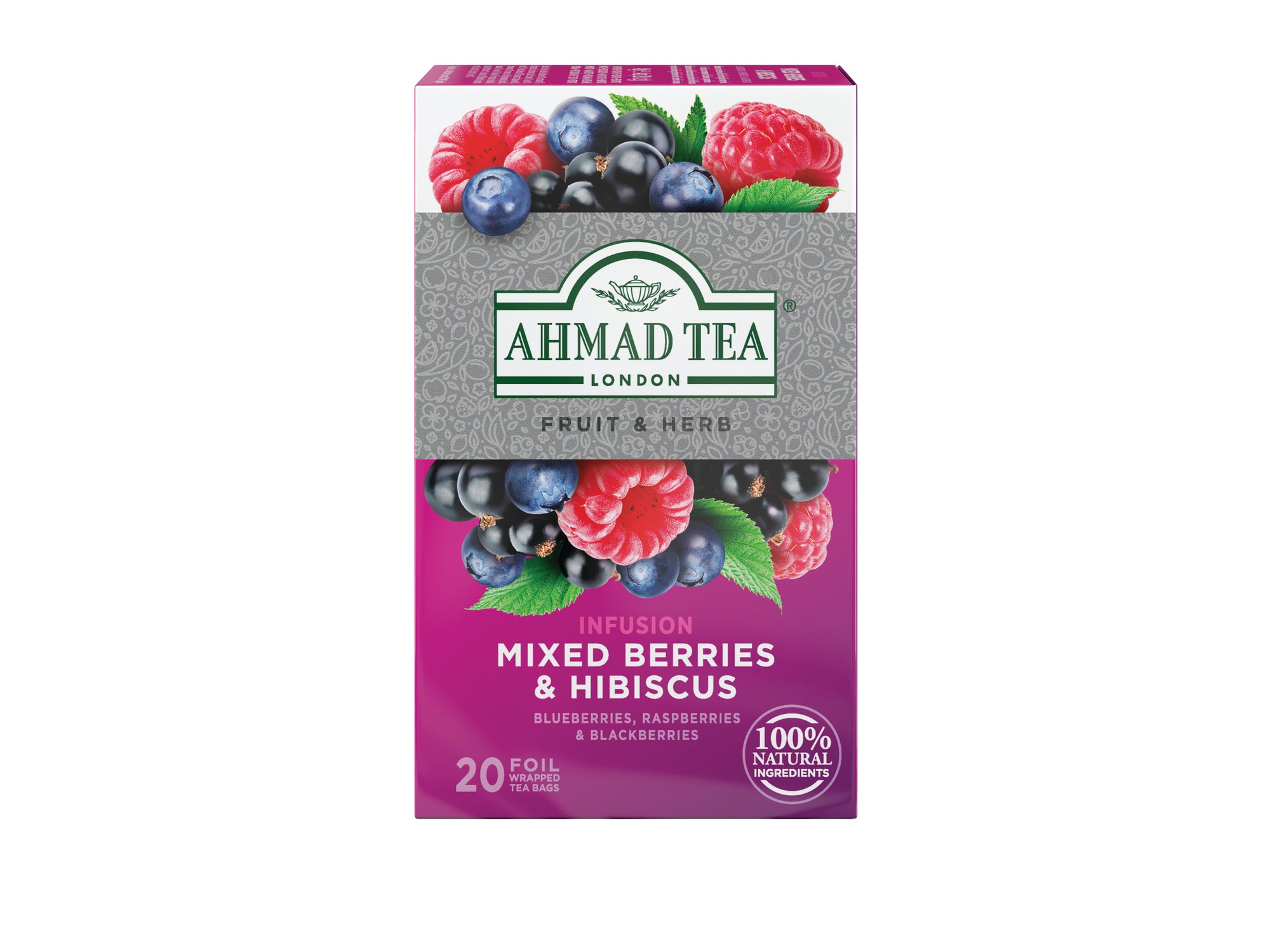 Mixed Berries & Hibiscus Infusion 20 Foil Teabags 40G