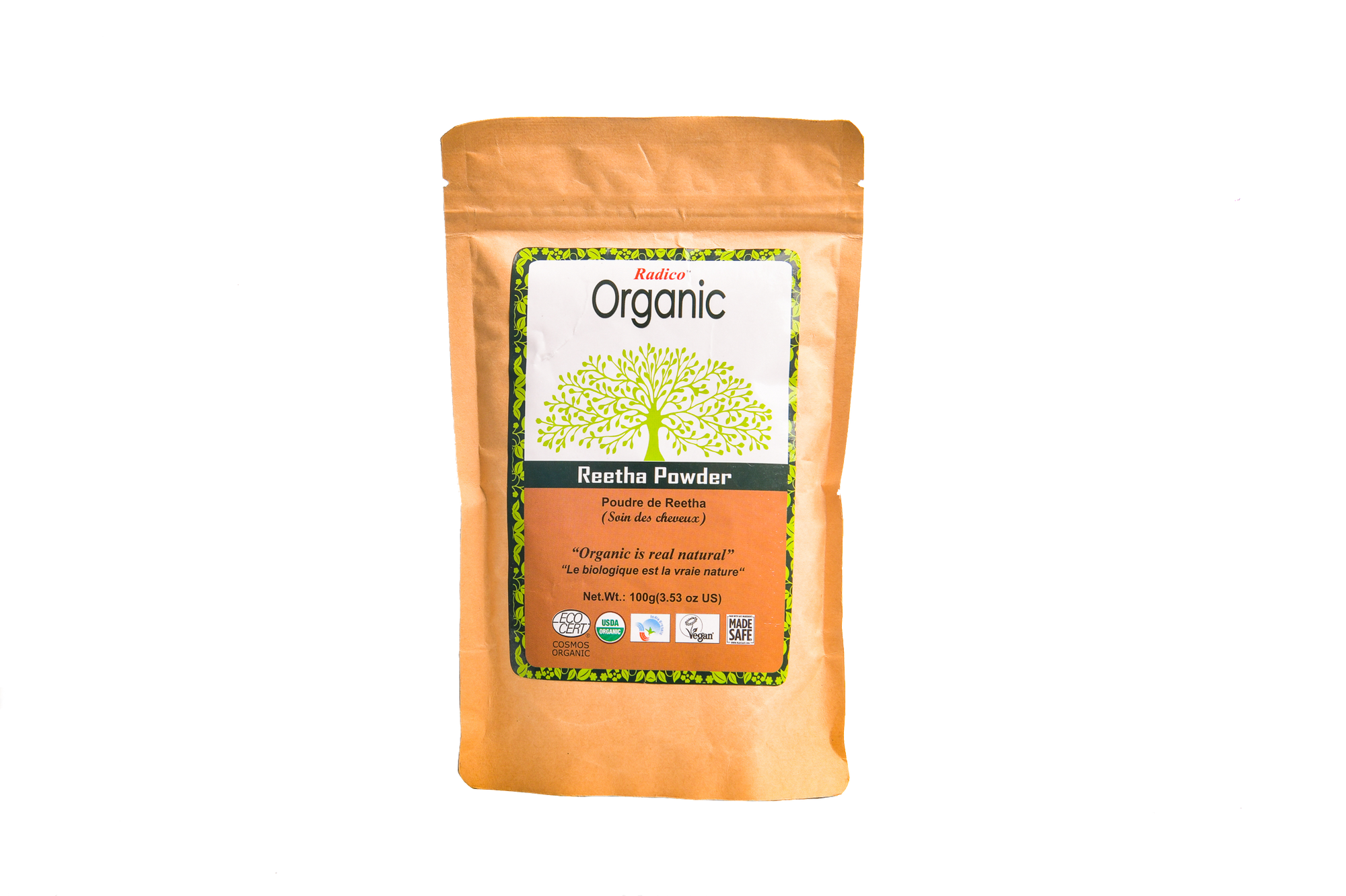 Organic Hair Powder Reetha Powder (100G)