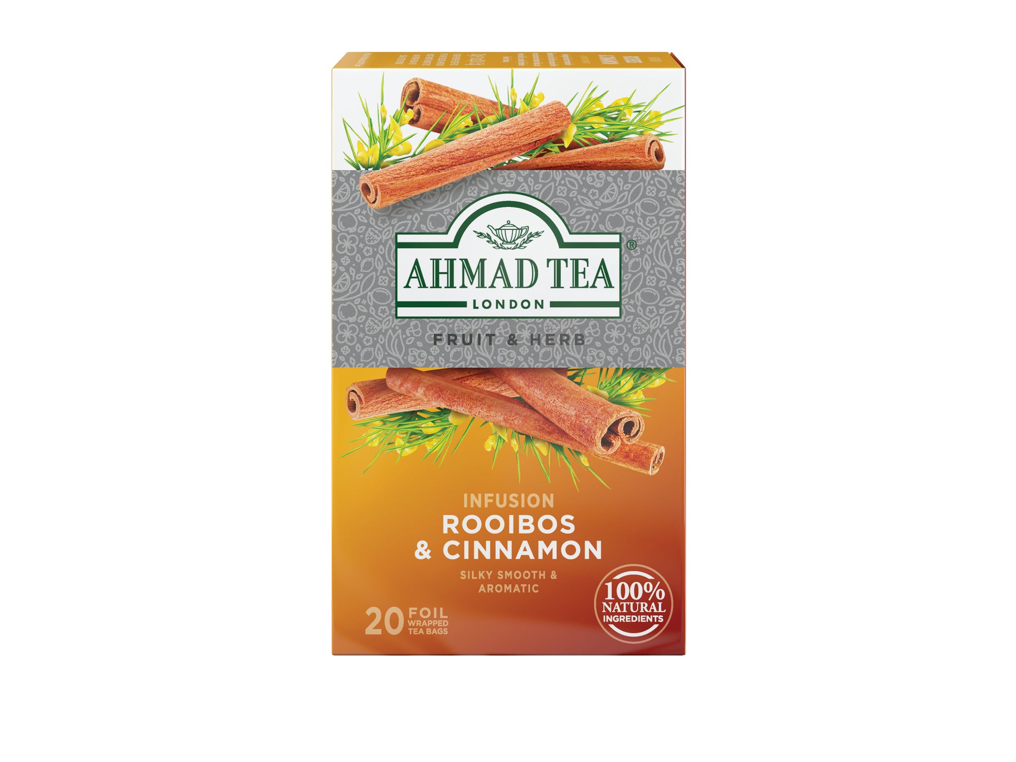 Rooibos & Cinnamon Fruit & Herb Infusion 20 Foil Teabags 30G