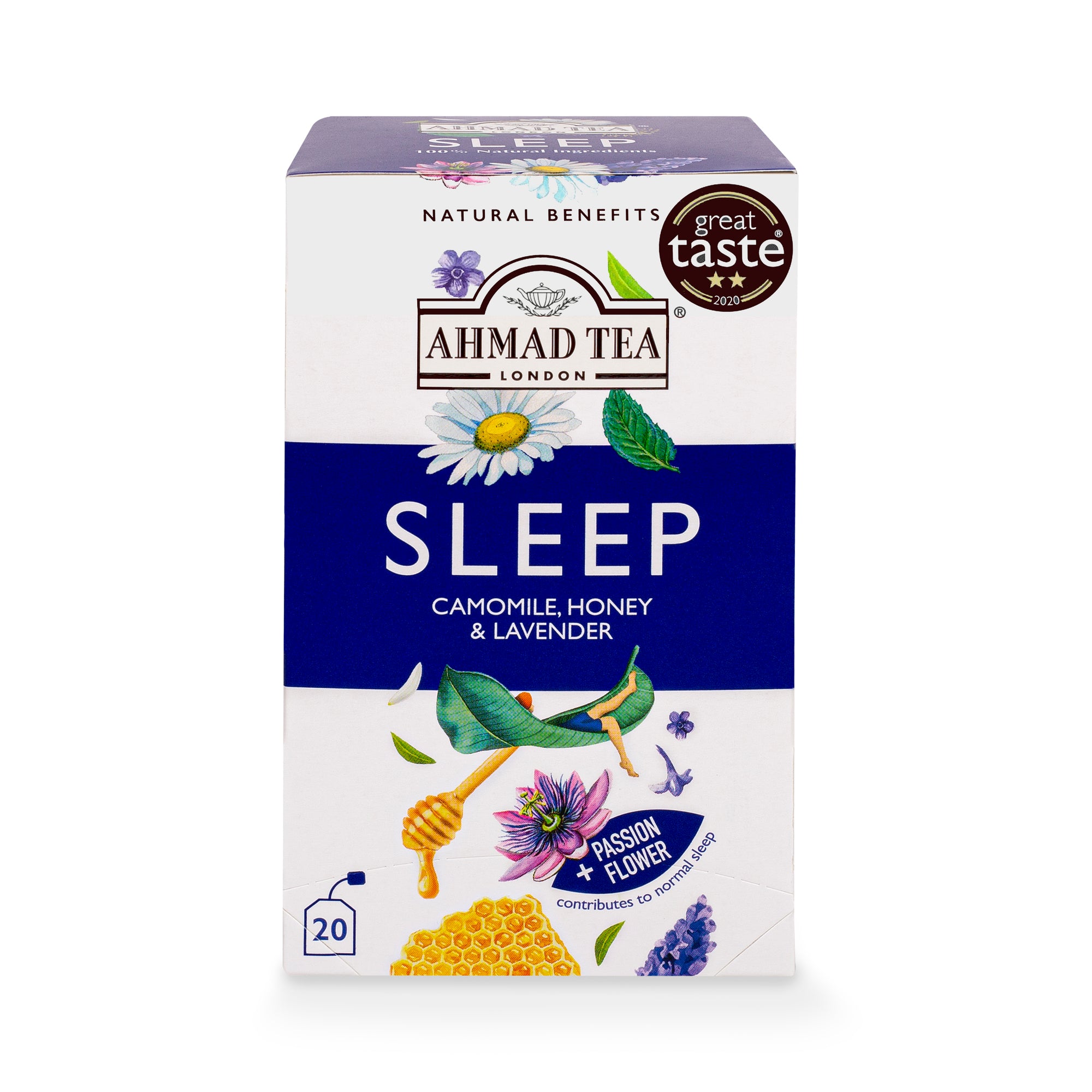 Sleep Camomile Honey & Lavender 20 Foil Teabags 30G