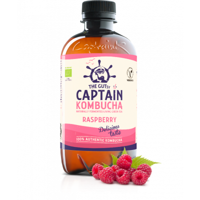 Gutsy Captain Kombucha Raspberry (400ML) PET
