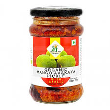 Organic Mango Pickle With Garlic (300G)