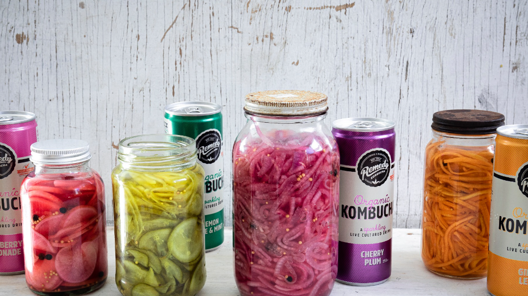 Pickled Vegetables with Remedy Kombucha