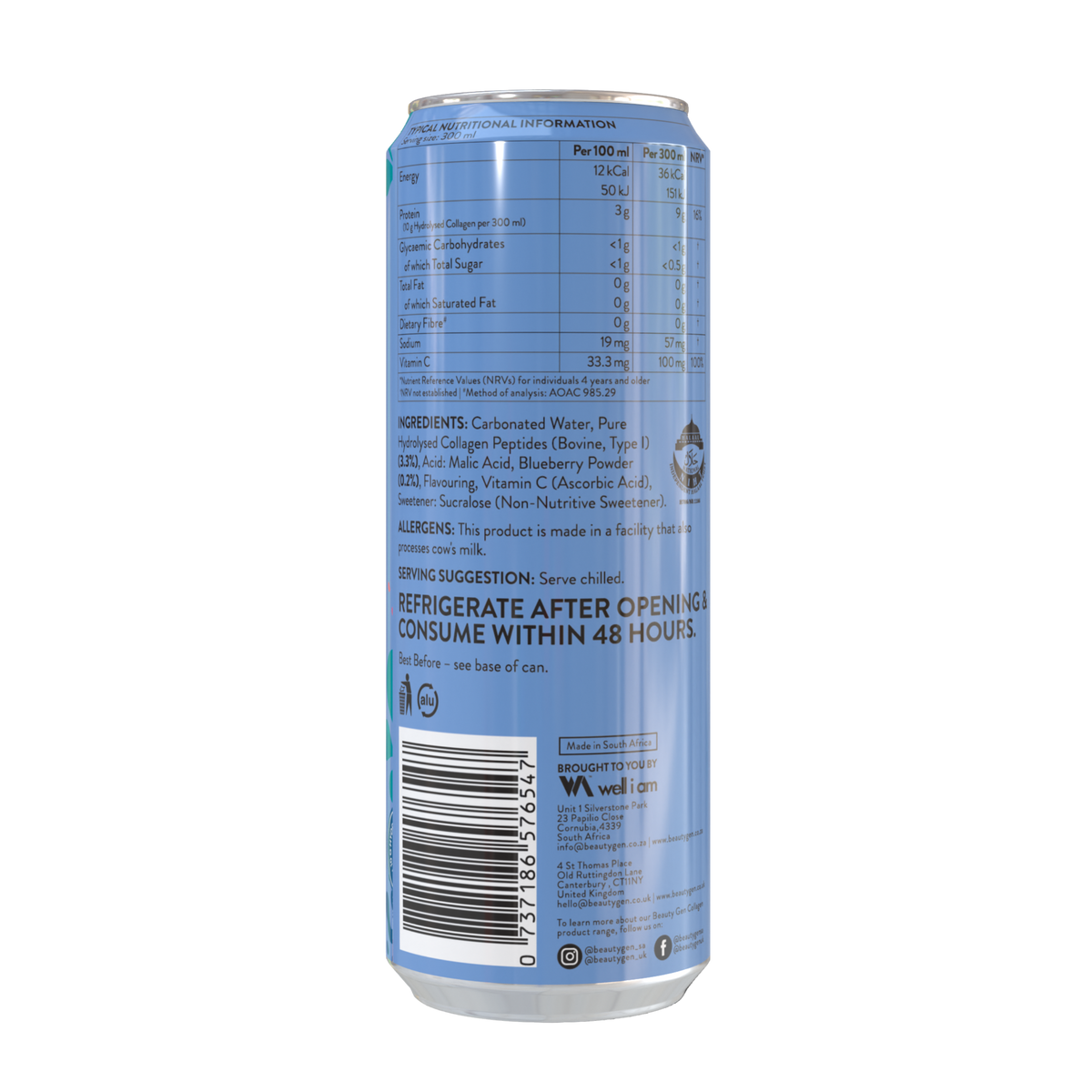 Collagen Can Drink Blueberry (300ML)