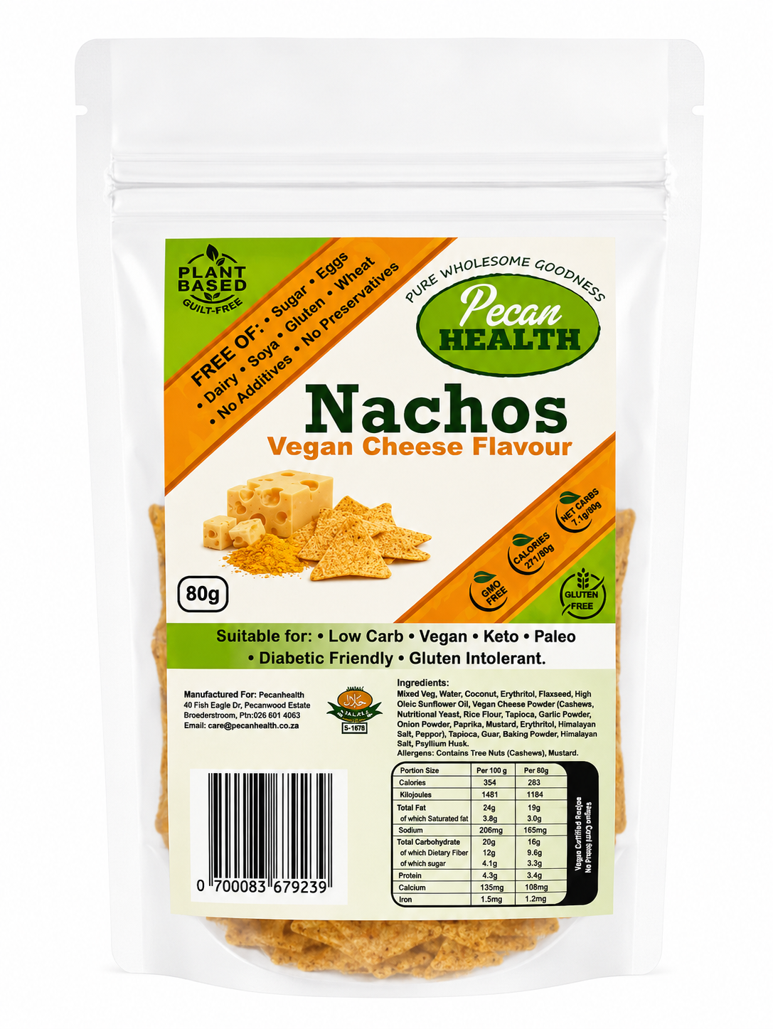 Nachos Vegan Cheese Chips - 80GM