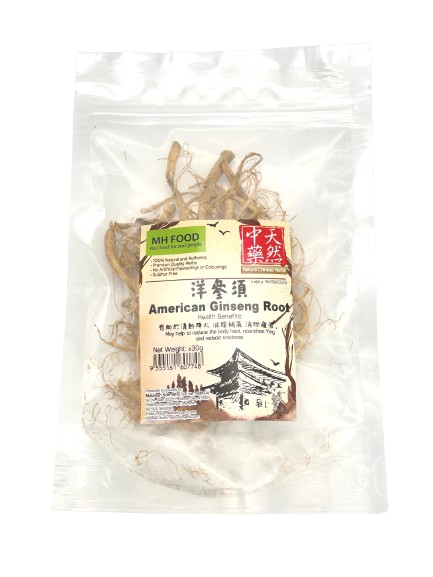 AMERICAN GINSENG ROOT - 30g