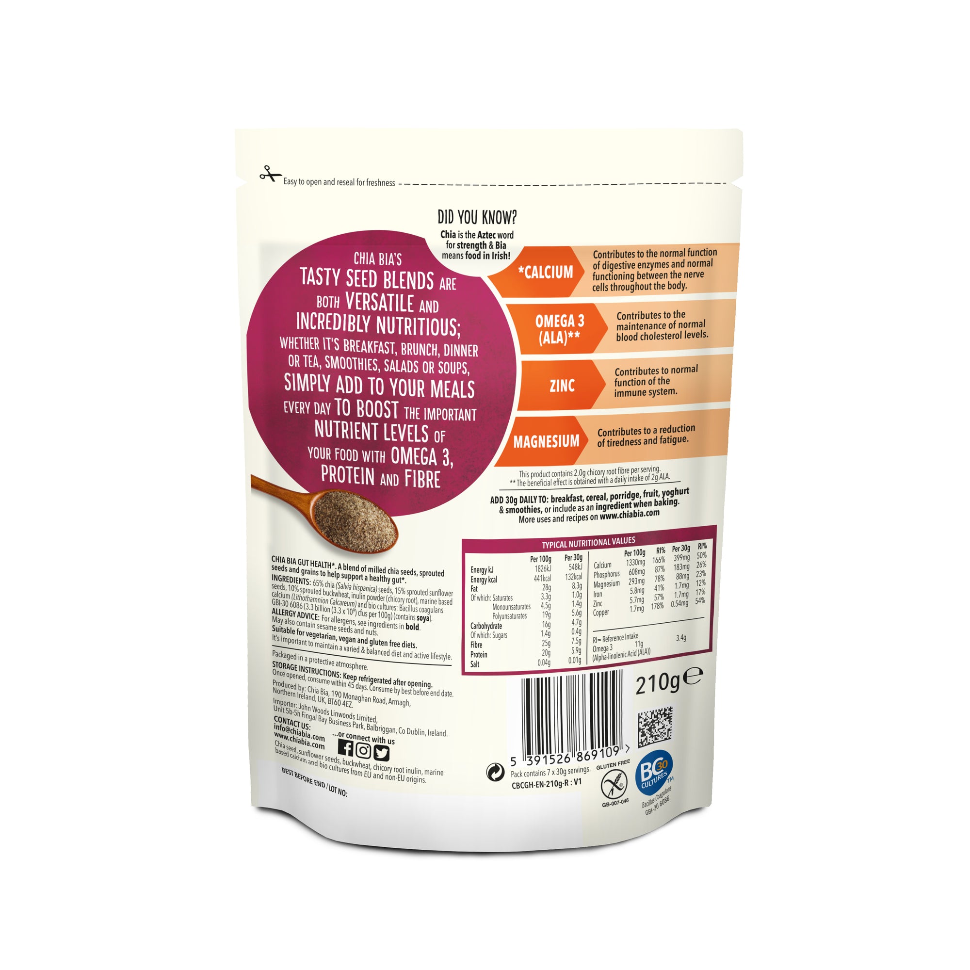 Chia Gut Health (210G)