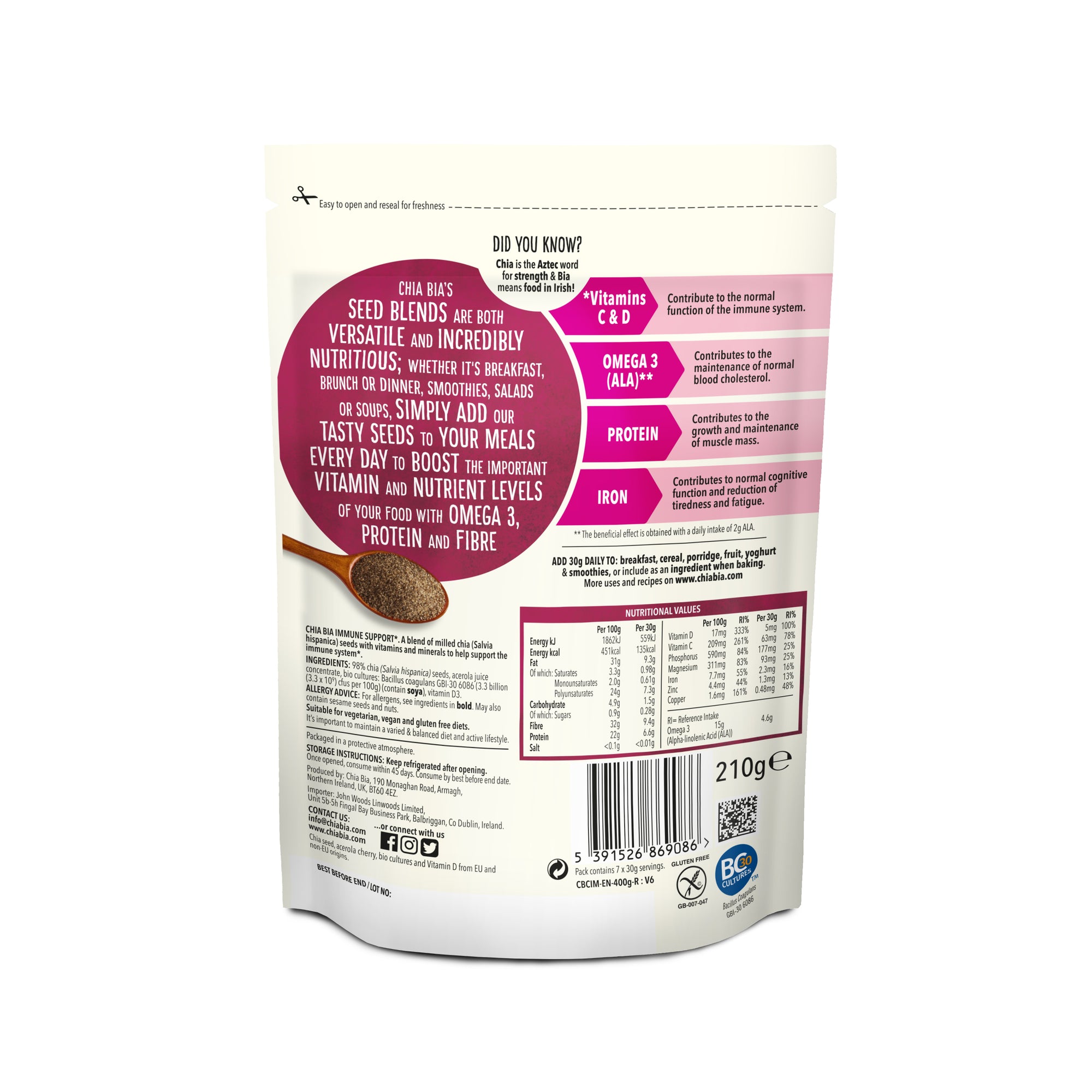 Chia Immune Support (210G)
