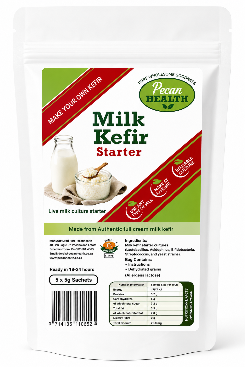 Milk Kefir Starter Kit - 25GM