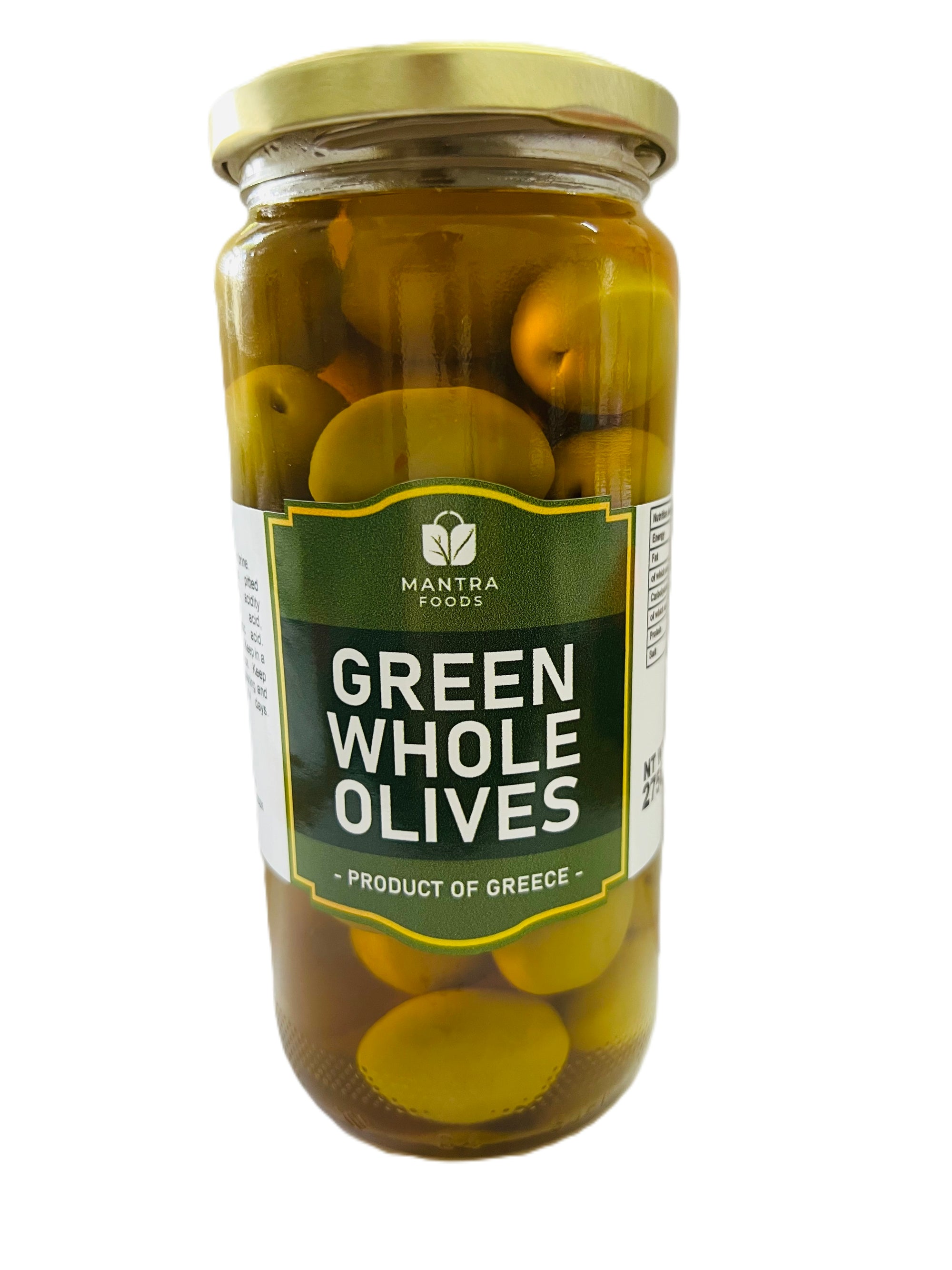 Green Whole Olives 275G