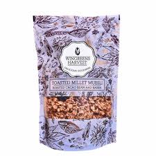 Toasted Millet Muesli ROASTED CACAO BEAN & RAISIN 250GM