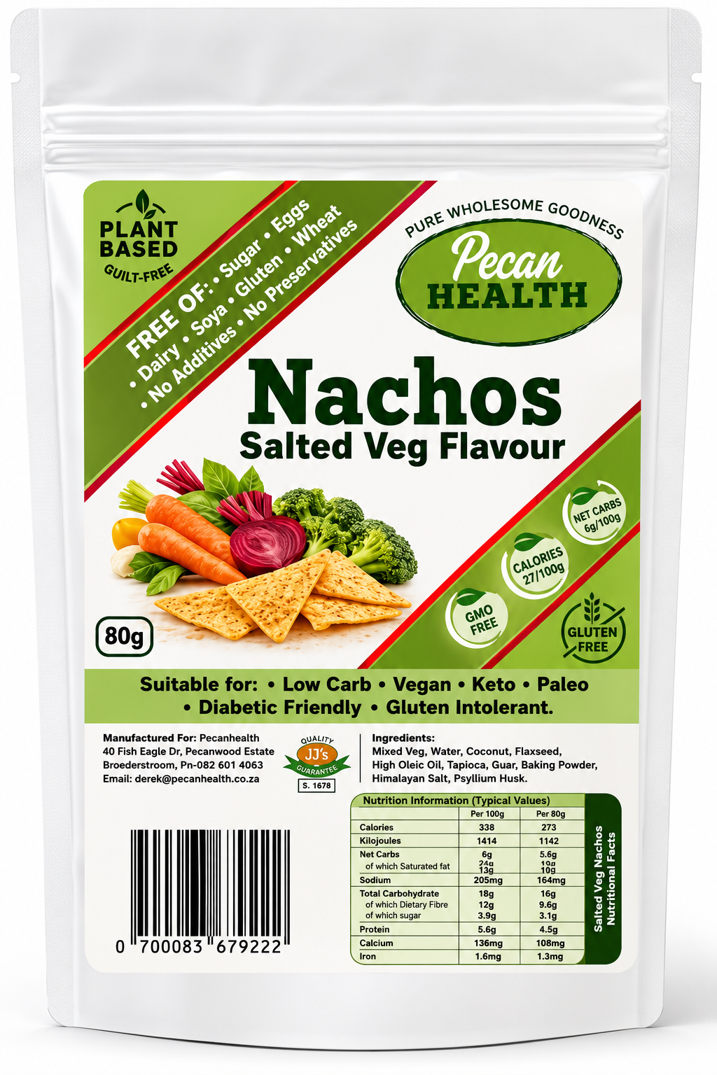 Nachos Salted Vegetables Chips - 80GM