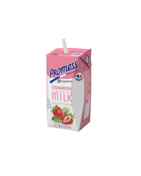 Promess STRAWBERRY UHT MILK 200ML