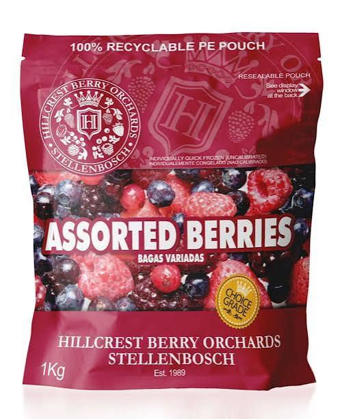 Frozen Assorted Berries Pouches - 1KG