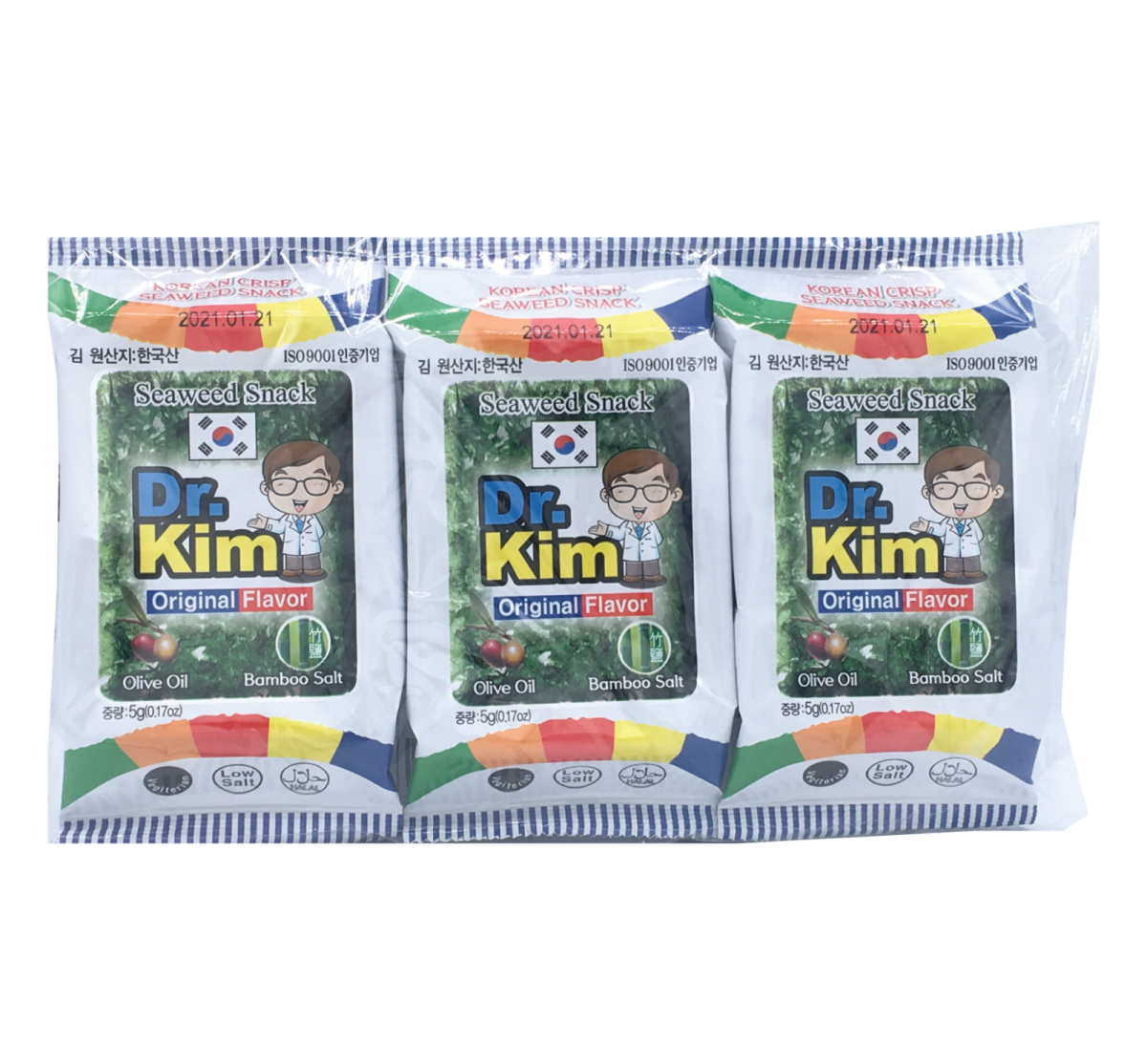 Dr Kim Seaweed Snack Original (5Gx3)