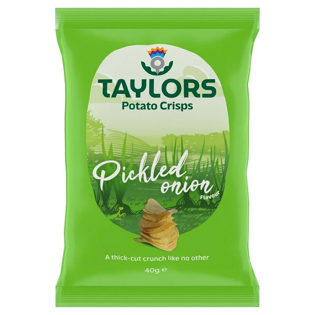 Pickled Onion Potato Crisps 40GM - Taylors
