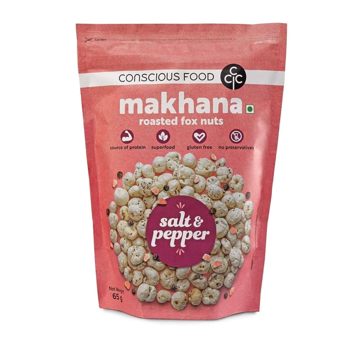 Makhana Salt &amp; Pepper (65G)