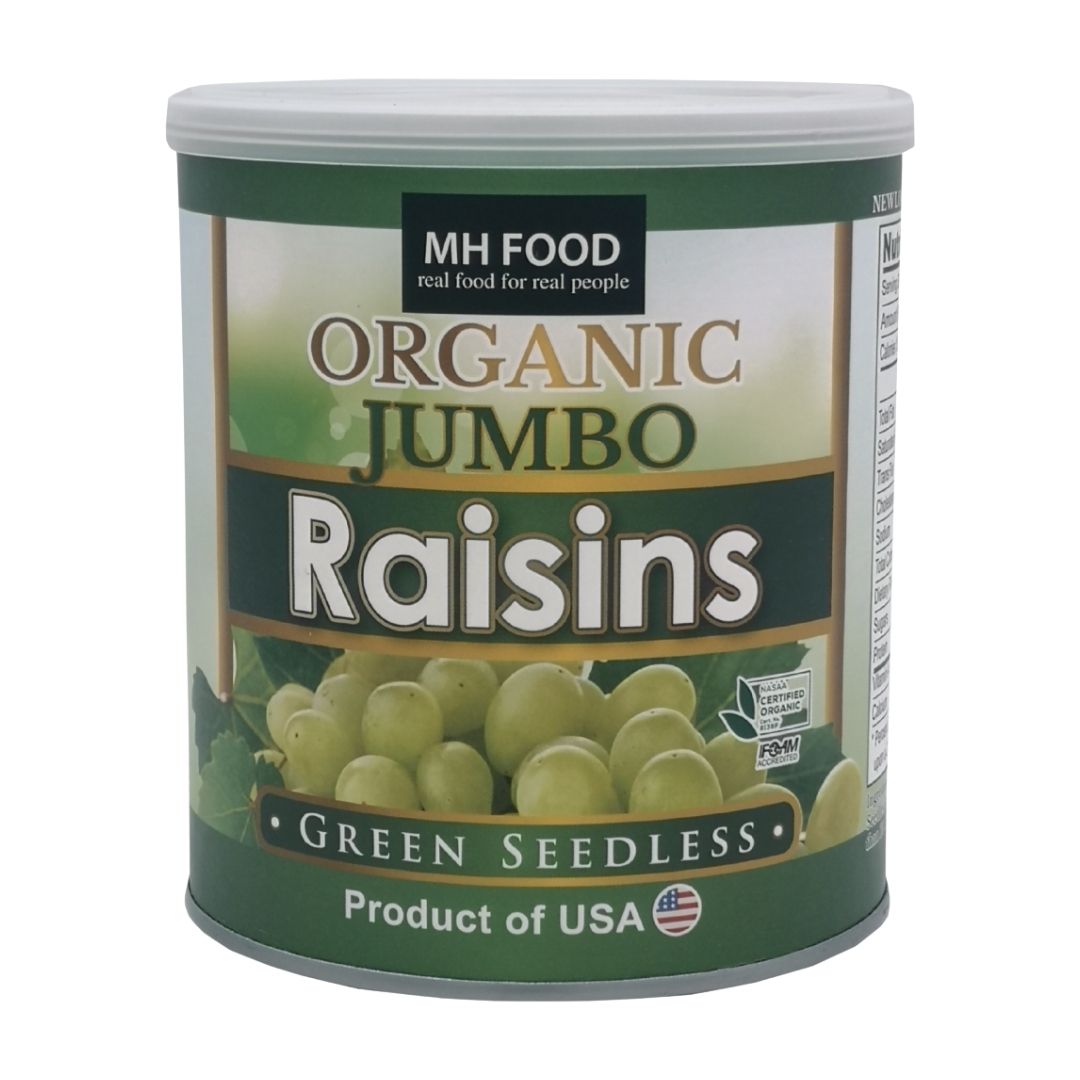 Organic Jumbo Green Raisins Seedless (300G)