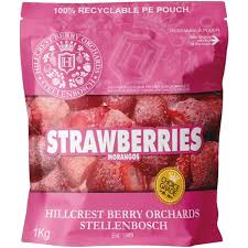Frozen Strawberries Pouches - 1KG