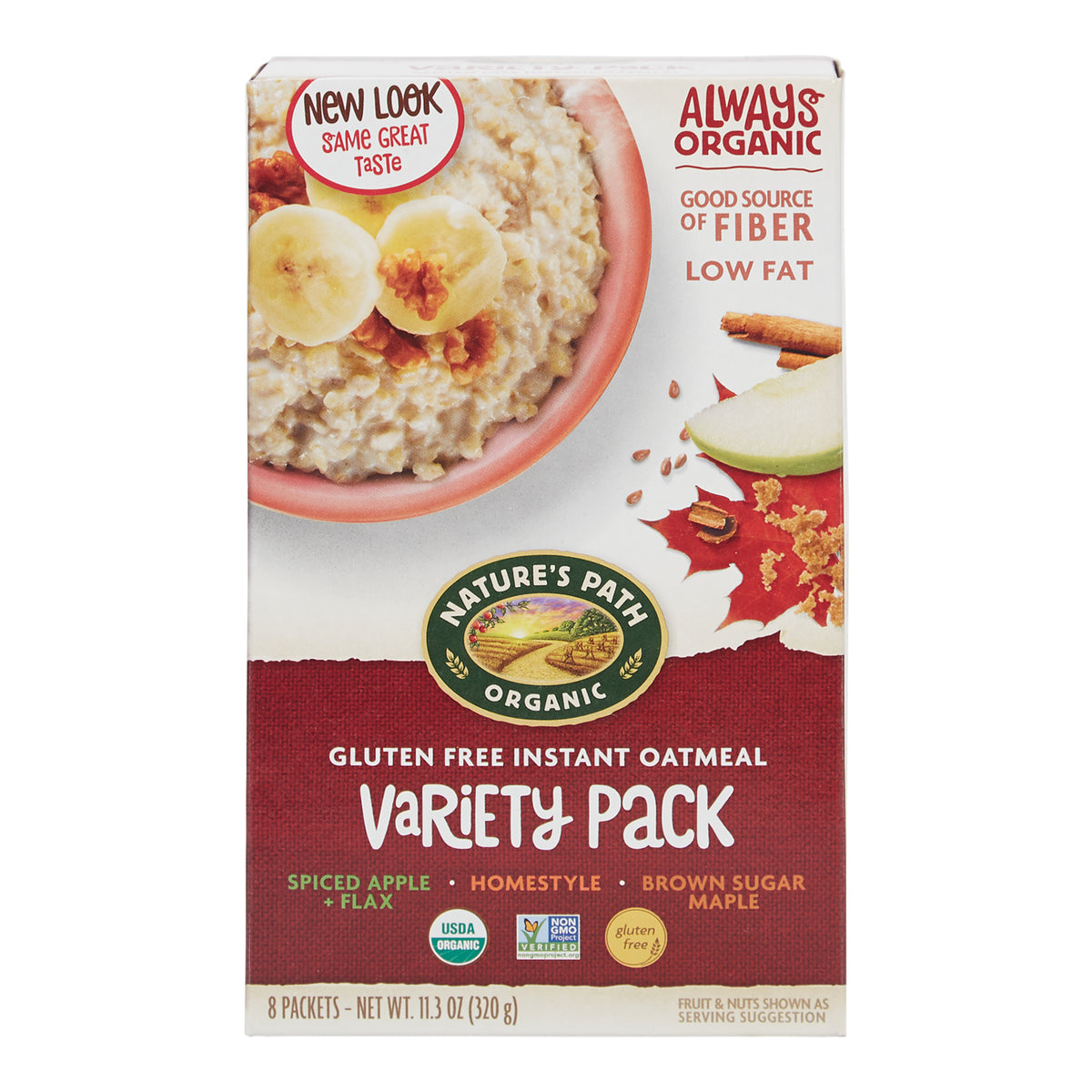 Organic Instant Oatmeal Sugar Free (8 Packets) (400G)