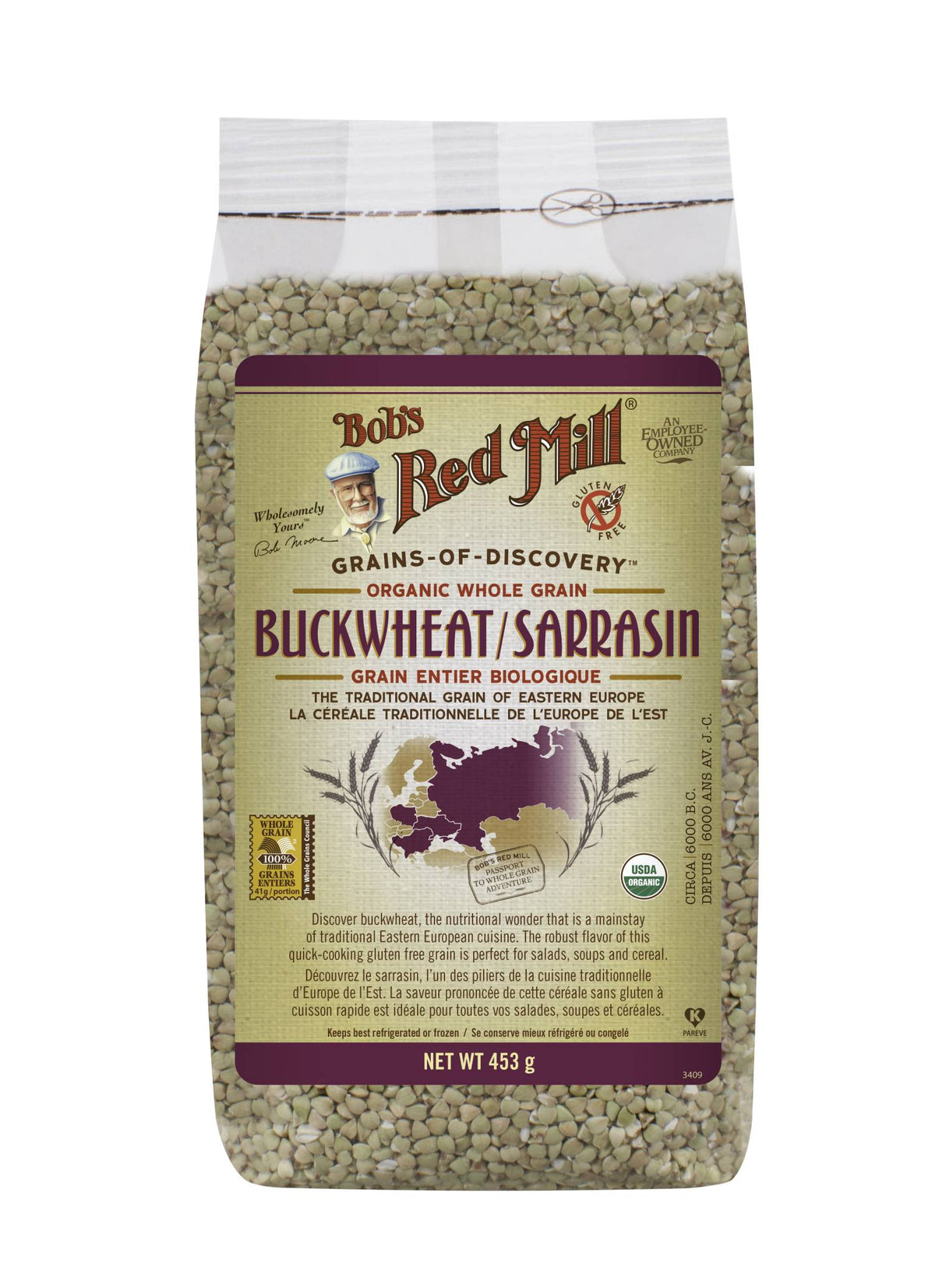 Organic Buckwheat Groats Raw (453G)