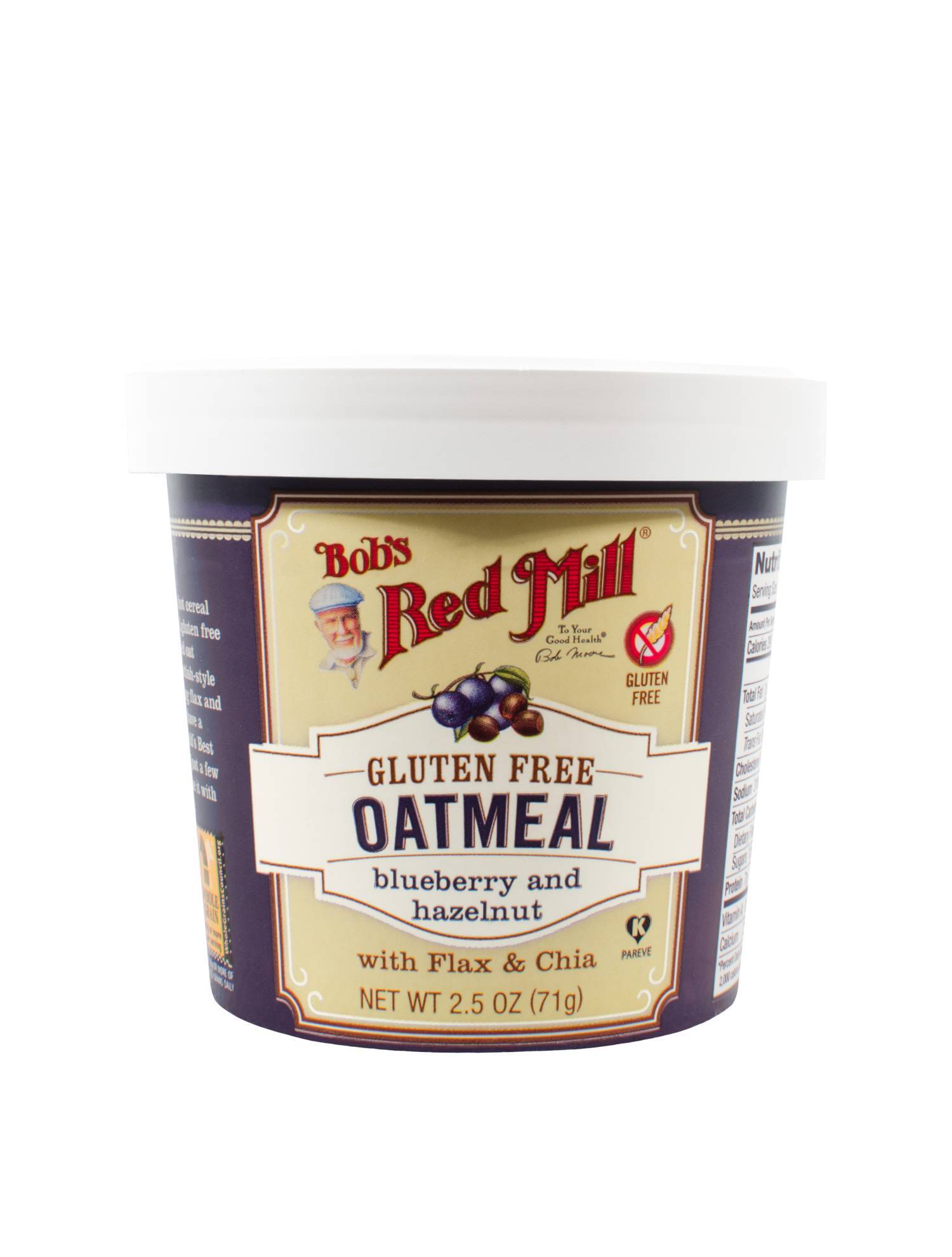 Gluten Free Oatmeal Cup Blueberry Hazelnut (71G)