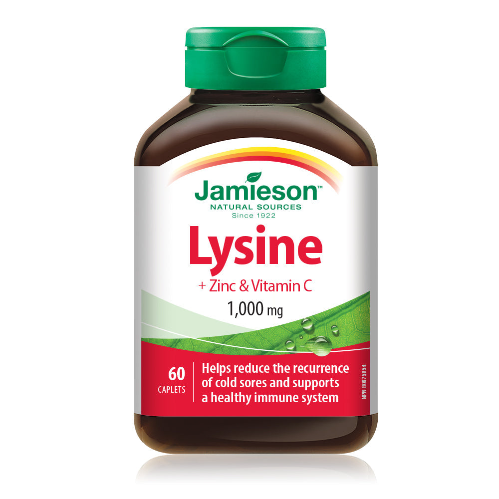 Jamieson Lysine, Zinc &amp; Vitamin C 1,000 mg