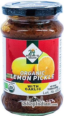 Organic Lemon Pickle With Garlic (300G)