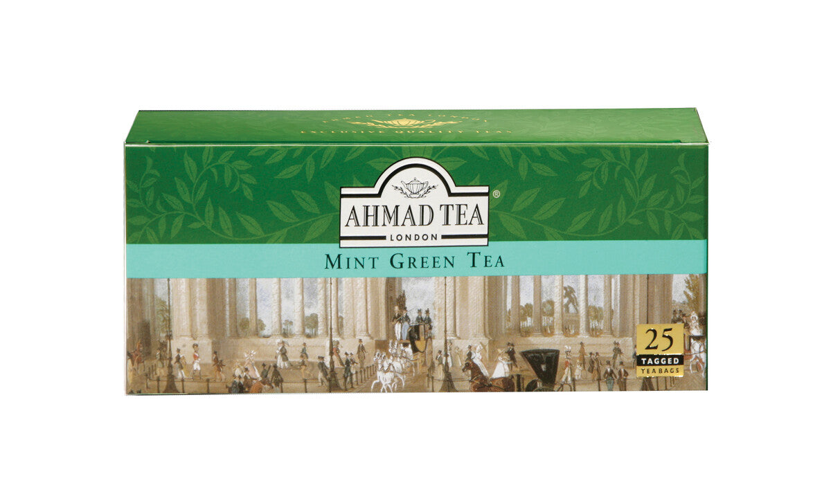 Mint Green Tea 25 Tagged Teabags 50G