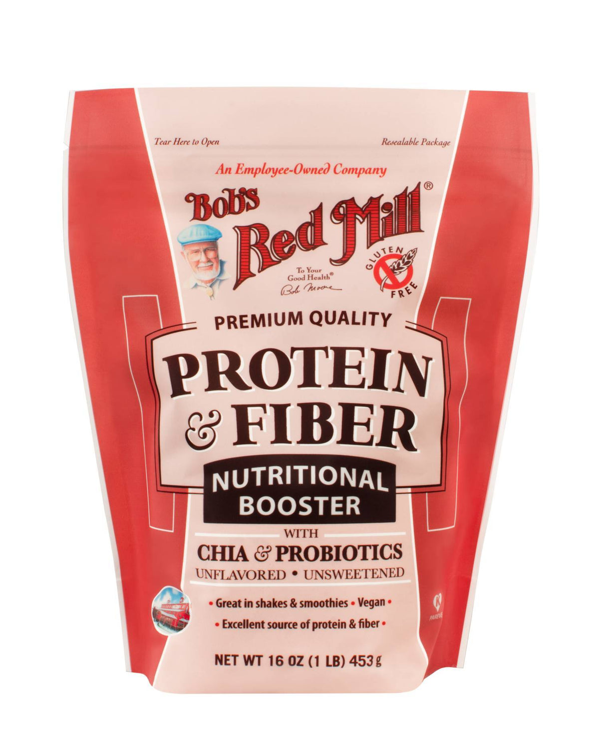 Protein Booster Unflav &amp; Fiber Gluten Free (453G)