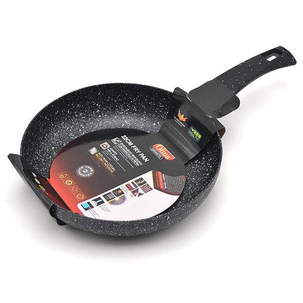 Aluminium Coated 22cm Frying Pan in Granite