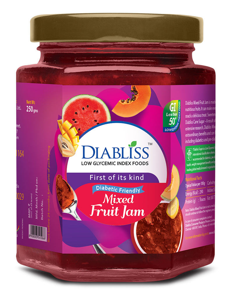 Diabliss Mixed Fruit Jam (250G)