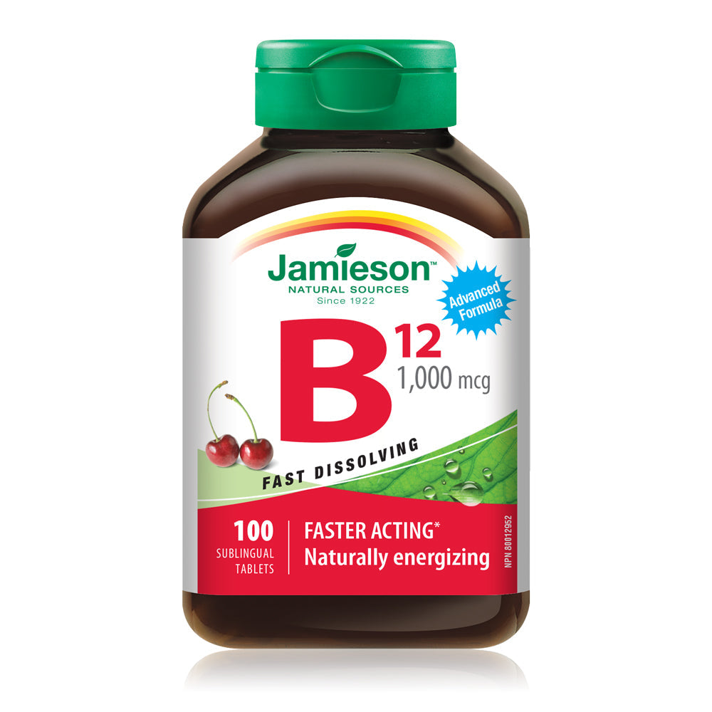 Jamieson Vitamin B12 1,000 mcg - Fast-Dissolving