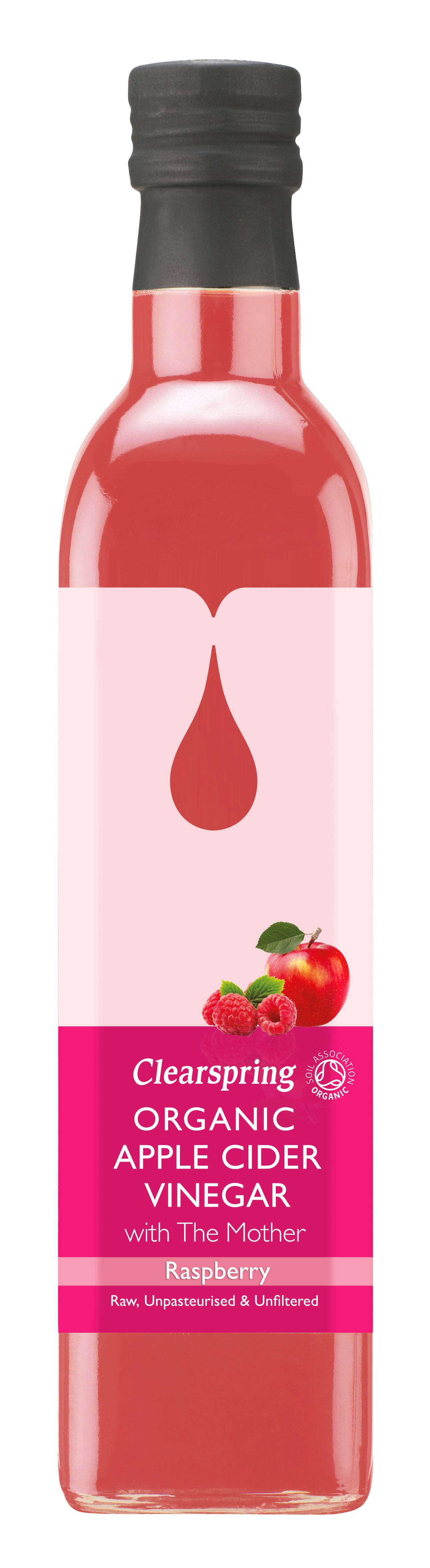 Organic Apple Cider Vinegar With The Mother Raspberry (500ML)