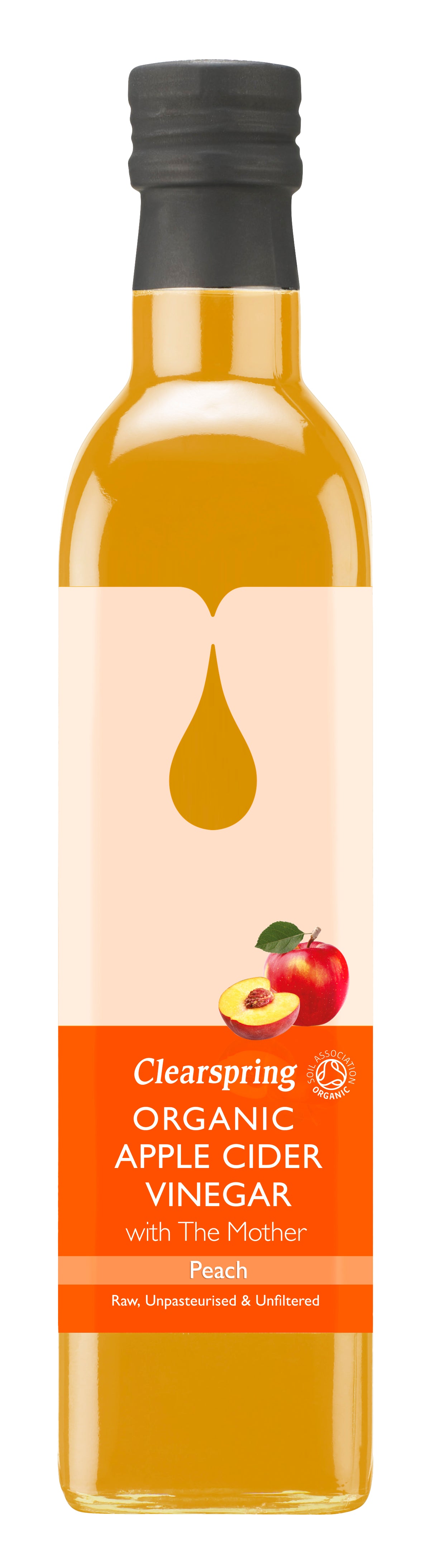 Organic Apple Cider Vinegar With The Mother Peach (500ML)