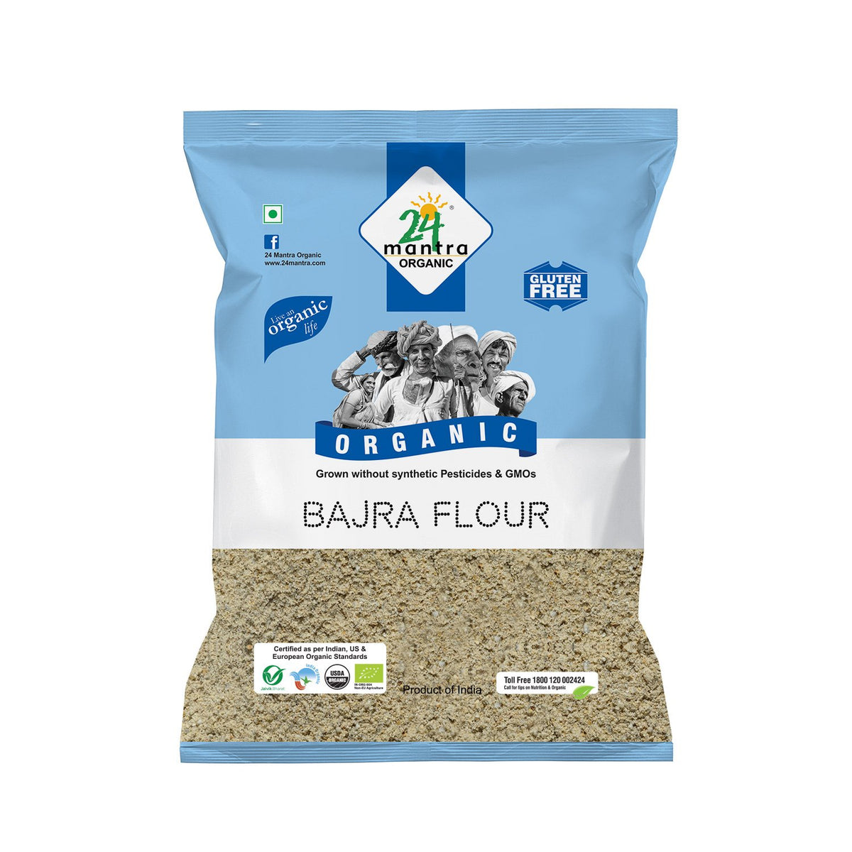Organic Bajra(Pearl Millet)Flour (500G)